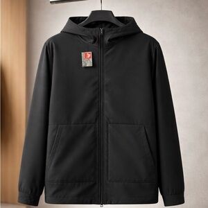 Ozark Trail Charcoal Hooded Windbreaker